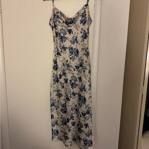 Windsor Blue Floral Midi Dress